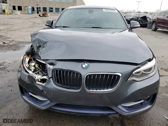 2016 BMW 2 Series 228i with VIN WBA1F9C54GV544414, listed as a Copart auction lot 49633265 with 88,985 mi miles and Salvage Title. Bid and sale history available at carsss.com. Image 5.