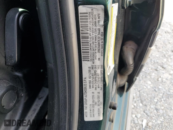 2014 FIAT 500L Trekking with VIN ZFBCFADH7EZ029440, listed as a Copart auction lot 73229504 with 55,402 mi miles and Salvage Title. Bid and sale history available at carsss.com. Image 12.