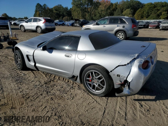2003 Chevrolet Corvette Z06 with VIN 1G1YY12S635123754, listed as a Copart auction lot 77480804 with 56,223 mi miles and Salvage Title. Bid and sale history available at carsss.com. Image 2.