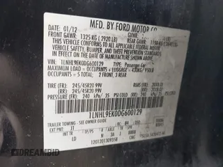 2013 Lincoln MKS z VIN 1LNHL9EK0DG600129, wystawiony jako IAAI lot #42314913 z przebiegiem 119 674 mil mil oraz . Historia ofert i sprzedaży dostępna na DreamBid. Obrazek 9.