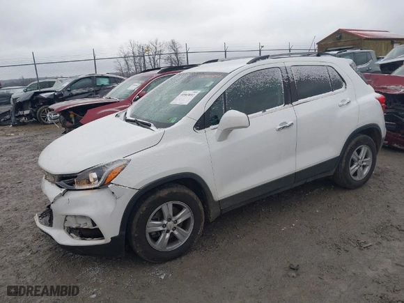 2019 Chevrolet Trax LT with VIN KL7CJLSB2KB833197, listed as a IAAI auction lot 40965892 with 87,044 mi miles. Bid and sale history available at carsss.com. Image 2.