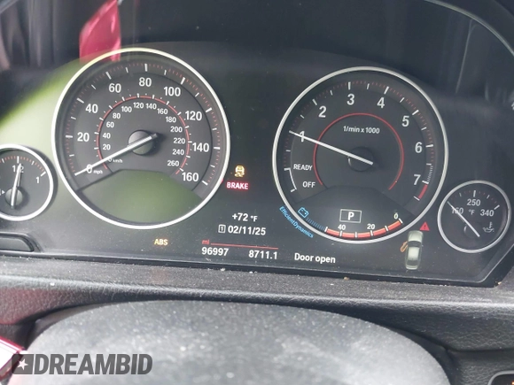 2017 BMW 3 Series 330i with VIN WBA8B9G30HNU52964, listed as a IAAI auction lot 41538624 with 96,997 mi miles. Bid and sale history available at carsss.com. Image 7.