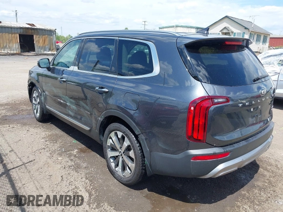 2020 Kia Telluride S with VIN 5XYP64HC7LG018450, listed as a IAAI auction lot 42072769 with 93,110 mi miles and . Bid and sale history available at DreamBid. Image 3.