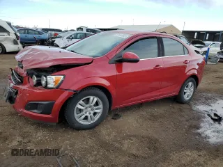 2016 Chevrolet Sonic LT z VIN 1G1JC5SB9G4116588, wystawiony jako Copart lot #47840565 z przebiegiem 65 981 mil mil oraz Szkoda całkowita • Salvage title. Historia ofert i sprzedaży dostępna na DreamBid. Obrazek 1.