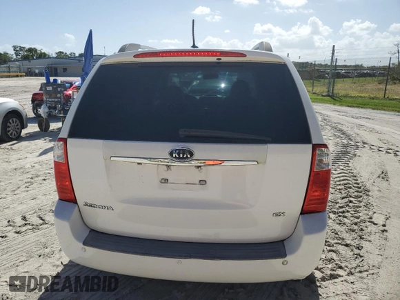 2010 Kia Sedona EX with VIN KNDMH4C33A6357016, listed as a Copart auction lot 78905224 with 76,783 mi miles and Clean Title. Bid and sale history available at carsss.com. Image 6.