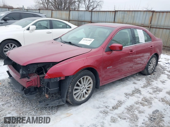 2008 Mercury Milan Premier with VIN 3MEHM08198R609067, listed as a IAAI auction lot 41385909 with 70,310 mi miles and . Bid and sale history available at DreamBid. Image 2.