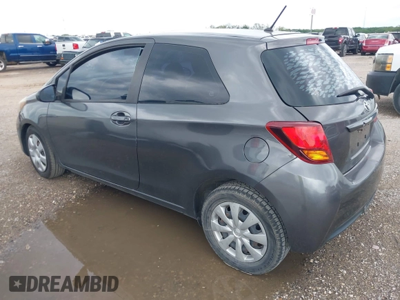 2015 Toyota Yaris L with VIN VNKJTUD33FA054166, listed as a IAAI auction lot 41993354 with 98,657 mi miles and . Bid and sale history available at DreamBid. Image 3.