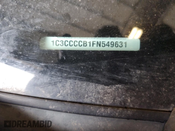 2015 Chrysler 200 C with VIN 1C3CCCCB1FN549631, listed as a Copart auction lot 53673485 with 136,106 mi miles and Clean Title. Bid and sale history available at DreamBid. Image 12.