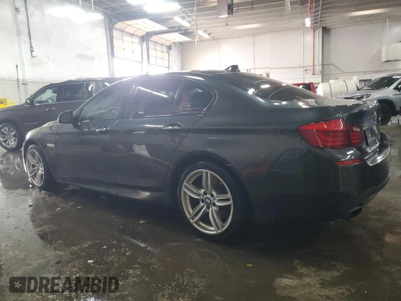 2013 BMW 5 Series 550i xDrive with VIN WBAFU9C59DDY70691, listed as a Copart auction lot 87702305 with 225,677 mi miles and Salvage Title. Bid and sale history available at carsss.com. Image 2.
