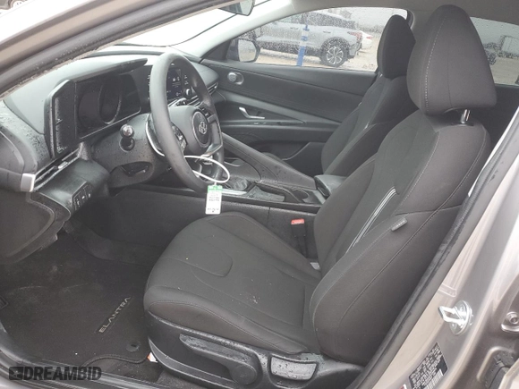 2023 Hyundai Elantra SEL with VIN KMHLM4AG4PU584454, listed as a Copart auction lot 44714855 with 33,672 mi miles and Salvage Title. Bid and sale history available at carsss.com. Image 7.