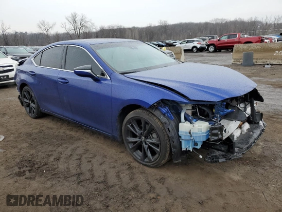 2022 Lexus ES 350 F Sport with VIN 58AGZ1B13NU121755, listed as a Copart auction lot 43086845 with 48,490 mi miles and Salvage title. Bid and sale history available at DreamBid. Image 4.