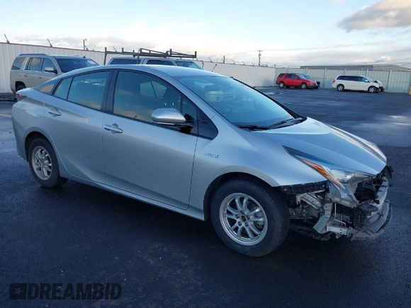 2018 Toyota Prius Two with VIN JTDKARFU8J3547408, listed as a IAAI auction lot 41313198 with 76,060 mi miles. Bid and sale history available at carsss.com. Image 1.
