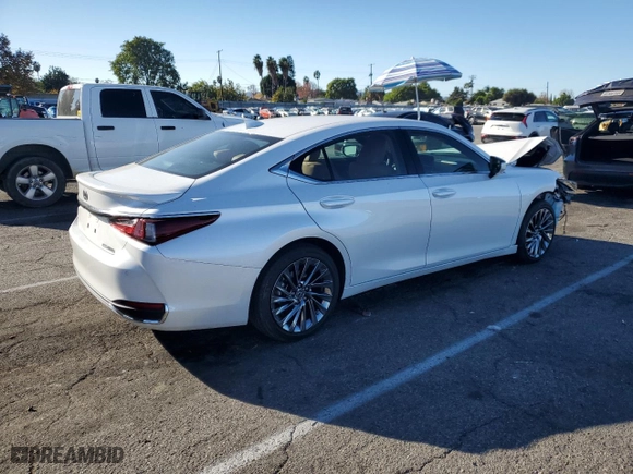 2024 Lexus ES with VIN 58AEA1C18RU053312, listed as a Copart auction lot 83362094 with NaN miles and Salvage Title. Bid and sale history available at carsss.com. Image 3.