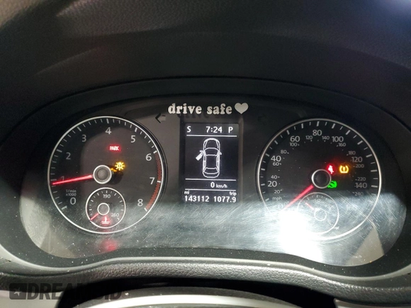 2013 Volkswagen Passat SE w/Sunroof with VIN 1VWBP7A34DC056451, listed as a Copart auction lot 52306265 with 143,112 mi miles and Salvage Title. Bid and sale history available at carsss.com. Image 9.