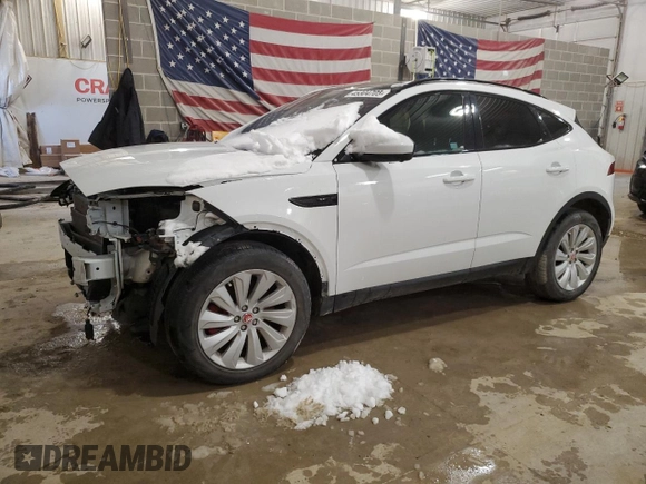 2020 Jaguar E-Pace SE z VIN SADFP2FX0L1013212, wystawiony jako Copart lot #45304705 z przebiegiem 76 370 mil mil oraz Szkoda całkowita • Salvage title. Historia ofert i sprzedaży dostępna na DreamBid. Obrazek 1.