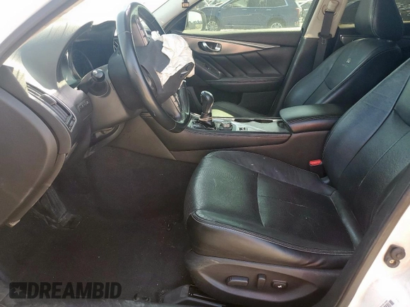 2014 Infiniti Q50 Premium with VIN JN1BV7AP5EM684822, listed as a Copart auction lot 53028845 with 0 mi miles and Salvage Title. Bid and sale history available at carsss.com. Image 7.