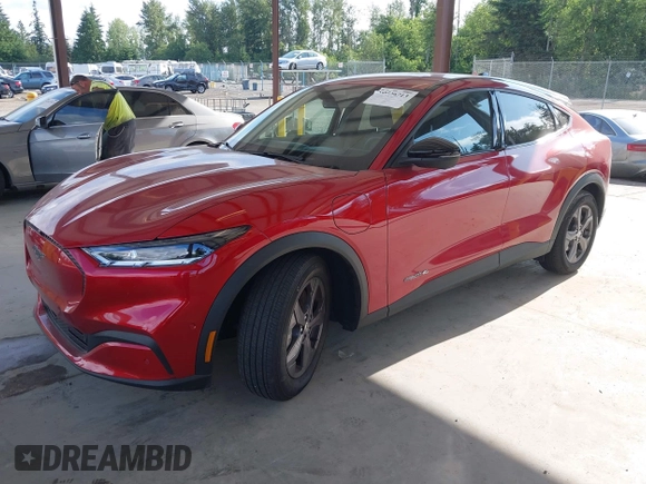 2023 Ford Mustang Mach-E Select with VIN 3FMTK1SS6PMA17612, listed as a IAAI auction lot 42536713 with 10,840 mi miles and . Bid and sale history available at DreamBid. Image 18.