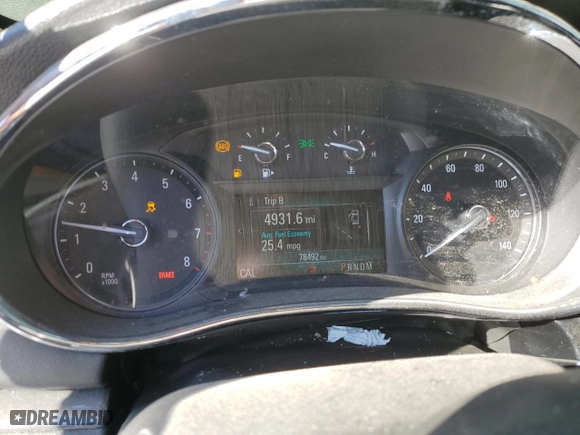 2018 Buick Encore Preferred with VIN KL4CJASBXJB664000, listed as a Copart auction lot 44747245 with 78,492 mi miles and Salvage Title. Bid and sale history available at carsss.com. Image 9.