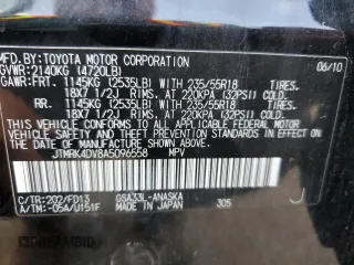 2010 Toyota RAV4 Sport z VIN JTMRK4DV8A5096558, wystawiony jako Copart lot #52079905 z przebiegiem 122 448 mil mil oraz Czysty tytuł • Clean title. Historia ofert i sprzedaży dostępna na DreamBid. Obrazek 13.