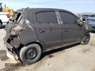 2021 Mitsubishi Mirage ES with VIN ML32AUHJ0MH009267, listed as a Copart auction lot 47106695 with Not provided miles and Salvage title. Bid and sale history available at DreamBid. Image 3.