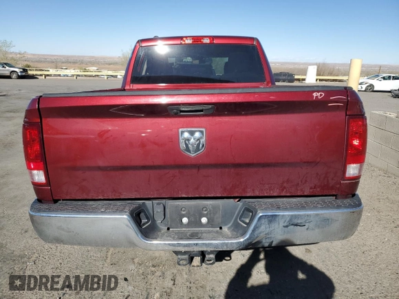 2021 Ram 1500 Tradesman with VIN 1C6RR6FG6MS534383, listed as a Copart auction lot 48486055 with 37,708 mi miles and Salvage title. Bid and sale history available at DreamBid. Image 6.