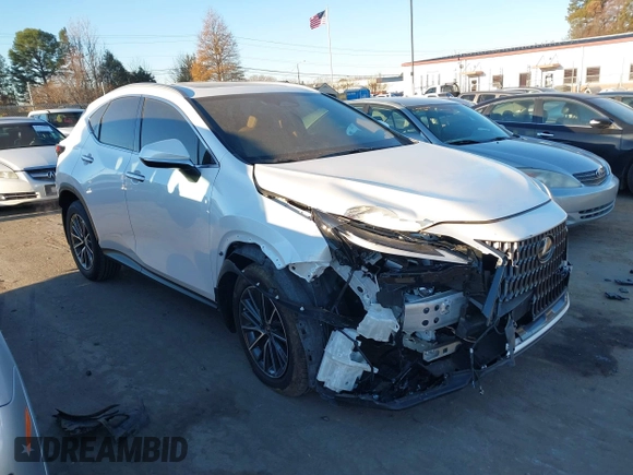 2024 Lexus NX 250 Premium with VIN JTJGDCAZ0R5021297, listed as a IAAI auction lot 40973448 with 6,601 mi miles and . Bid and sale history available at DreamBid. Image 1.