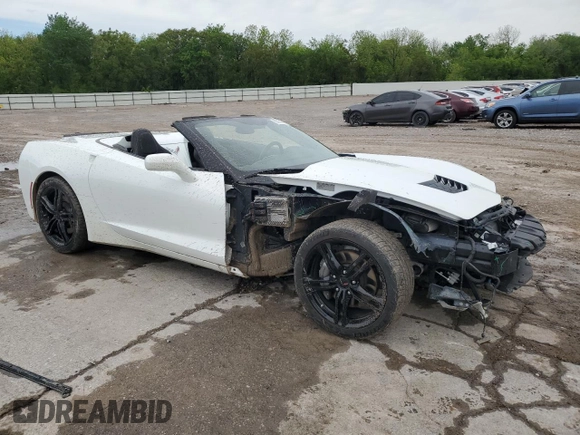 2016 Chevrolet Corvette 1LT z VIN 1G1YB3D71G5123625, wystawiony jako Copart lot #53939265 z przebiegiem 55 049 mil mil oraz Szkoda całkowita • Salvage title. Historia ofert i sprzedaży dostępna na DreamBid. Obrazek 4.
