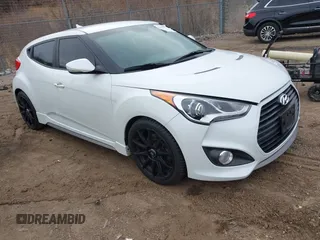2013 Hyundai Veloster Turbo with VIN KMHTC6AE5DU137608, listed as a IAAI auction lot 41478735 with 111,213 mi miles and . Bid and sale history available at DreamBid. Image 1.