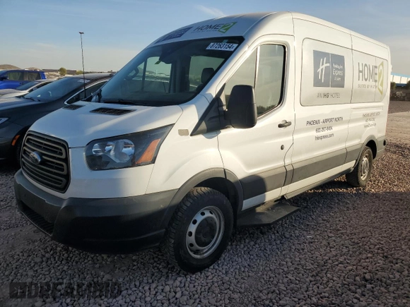 2019 Ford Transit Passenger XL with VIN 1FBZX2CM6KKB43348, listed as a Copart auction lot 87263154 with 172,146 mi miles and Salvage Title. Bid and sale history available at carsss.com. Image 1.