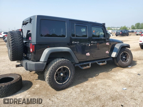 2012 Jeep Wrangler Unlimited Sport with VIN 1C4BJWDG8CL116811, listed as a Copart auction lot 59372085 with 95,498 mi miles and Salvage title. Bid and sale history available at DreamBid. Image 3.