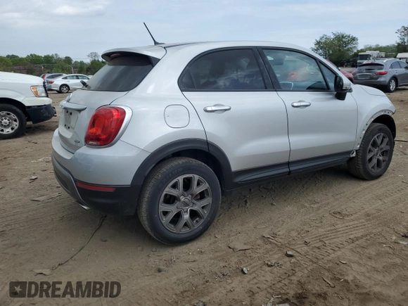 2017 FIAT 500X Trekking with VIN ZFBCFYCB3HP606695, listed as a Copart auction lot 54681115 with 59,346 mi miles and Salvage title. Bid and sale history available at DreamBid. Image 3.