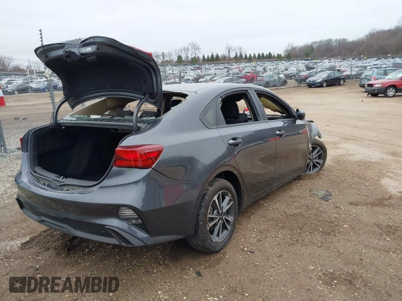 2023 Kia Forte LXS with VIN 3KPF24AD5PE509077, listed as a IAAI auction lot 41069772 with 1 mi miles. Bid and sale history available at carsss.com. Image 4.