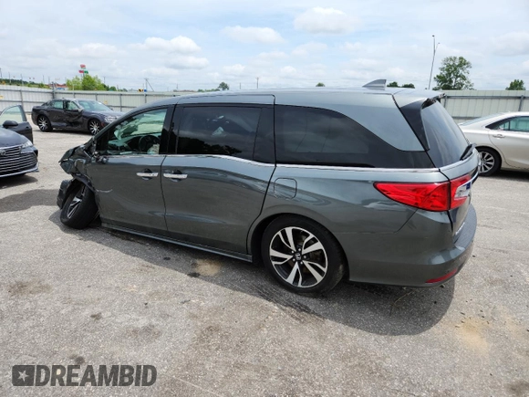 2019 Honda Odyssey Elite z VIN 5FNRL6H92KB026530, wystawiony jako Copart lot #58781465 z przebiegiem 105 878 mil mil oraz Szkoda całkowita • Salvage title. Historia ofert i sprzedaży dostępna na DreamBid. Obrazek 2.