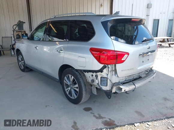 2019 Nissan Pathfinder SL z VIN 5N1DR2MN7KC601962, wystawiony jako IAAI lot #42216323 z przebiegiem 115 258 mil mil oraz . Historia ofert i sprzedaży dostępna na DreamBid. Obrazek 3.
