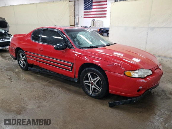 2004 Chevrolet Monte Carlo SS Supercharged with VIN 2G1WZ121149350351, listed as a Copart auction lot 52206955 with 198,245 mi miles and Clean Title. Bid and sale history available at carsss.com. Image 4.