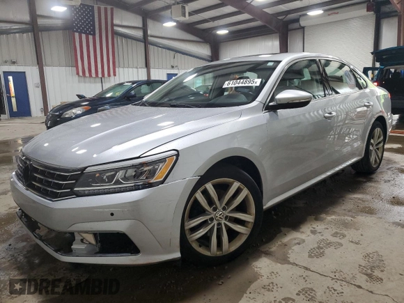 2018 Volkswagen Passat SE with VIN 1VWBA7A35JC016506, listed as a Copart auction lot 61044895 with 95,168 mi miles and Salvage title. Bid and sale history available at DreamBid. Image 1.
