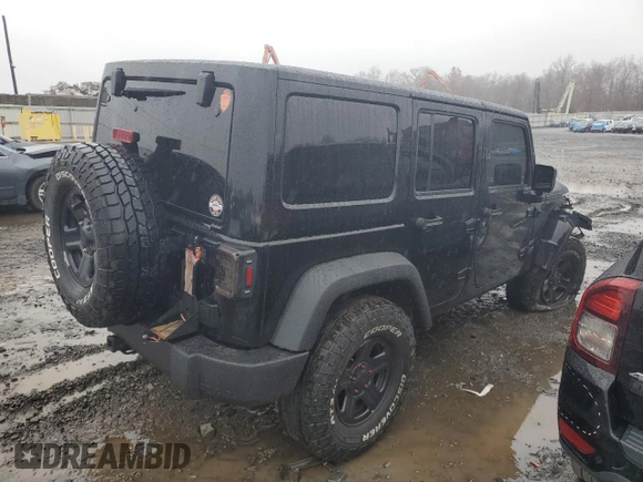 2018 Jeep Wrangler JK Unlimited Sport S with VIN 1C4BJWDG4JL850407, listed as a Copart auction lot 81468644 with 82,511 mi miles and Salvage Title. Bid and sale history available at carsss.com. Image 3.