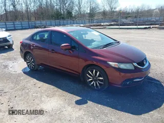 2015 Honda Civic Sedan EX-L with VIN 19XFB2F93FE006980, listed as a IAAI auction lot 41780229 with 216,884 mi miles. Bid and sale history available at carsss.com. Image 1.