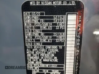 2022 Infiniti QX50 Luxe z VIN 3PCAJ5BB1NF113221, wystawiony jako Copart lot #83482814 z przebiegiem 29 274 mil mil oraz Szkoda całkowita • Salvage title. Historia ofert i sprzedaży dostępna na DreamBid. Obrazek 13.