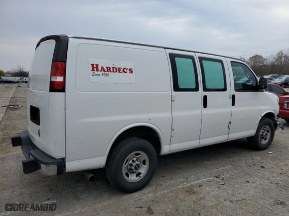 2021 GMC Savana Cargo Van with VIN 1GTW7AF77M1244907, listed as a Copart auction lot 87134374 with 190,139 mi miles and Salvage Title. Bid and sale history available at carsss.com. Image 3.