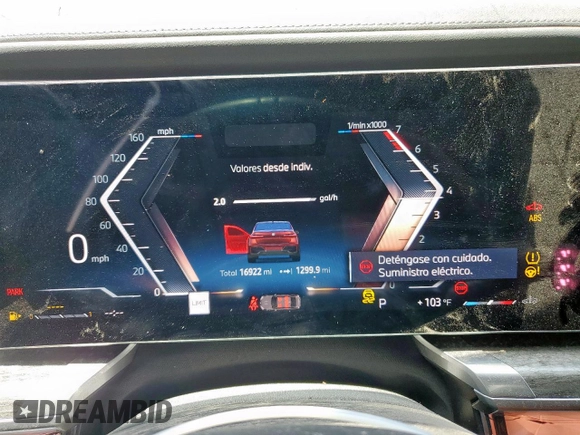 2023 BMW 7 Series 760i xDrive с VIN WBA33EJ09PCL98685, выставлен на аукционе Copart как лот 60106345 с пробегом 16 922 миль миль и Списание • Salvage title. История ставок и продаж доступна на DreamBid. Изображение 9.
