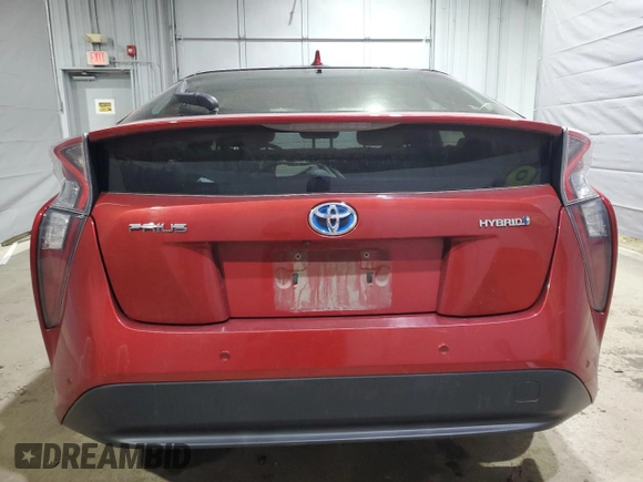2017 Toyota Prius Two with VIN JTDKBRFUXH3564122, listed as a Copart auction lot 50902105 with 114,240 mi miles and Salvage Title. Bid and sale history available at DreamBid. Image 6.