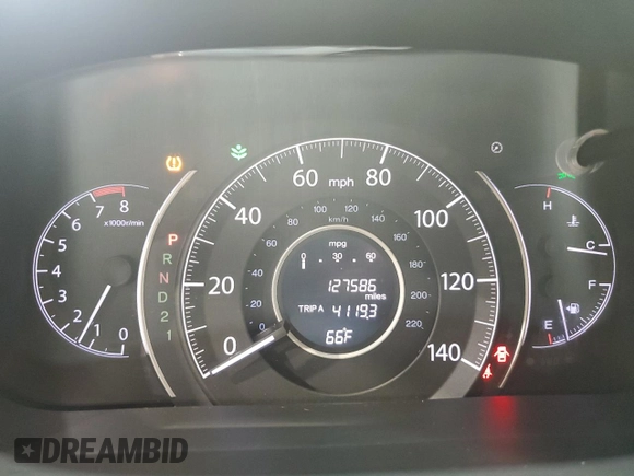 2012 Honda CR-V EX-L with VIN JHLRM4H75CC027317, listed as a Copart auction lot 51216285 with 127,586 mi miles and Salvage Title. Bid and sale history available at carsss.com. Image 9.