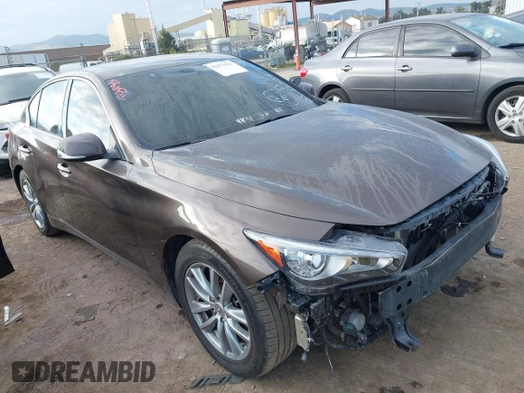2017 Infiniti Q50 Premium with VIN JN1EV7AP3HM737017, listed as a IAAI auction lot 41473423 with 75,902 mi miles and . Bid and sale history available at DreamBid. Image 1.