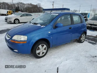 2008 Chevrolet Aveo LS with VIN KL1TD66608B162086, listed as a Copart auction lot 43416845 with 115,649 mi miles and Salvage Title. Bid and sale history available at DreamBid. Image 1.