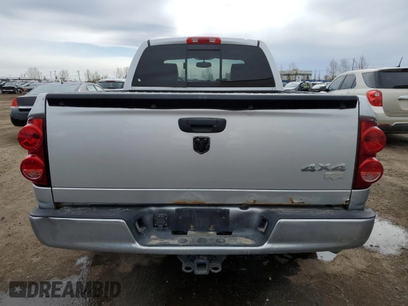 2007 Dodge 1500 Laramie with VIN 1D7HU18207S156191, listed as a Copart auction lot 52305335 with 235,695 mi miles and Clean Title. Bid and sale history available at carsss.com. Image 6.