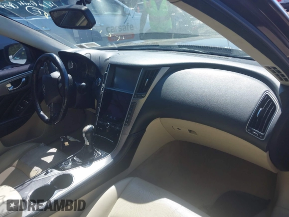 2014 Infiniti Q50 Premium with VIN JN1BV7ARXEM684719, listed as a IAAI auction lot 42122949 with 126,656 mi miles and . Bid and sale history available at DreamBid. Image 5.