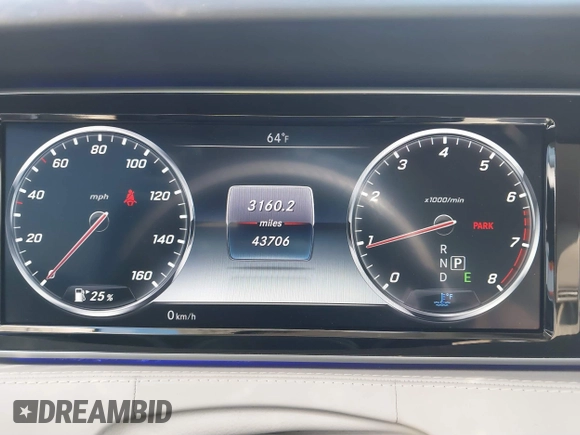 2017 Mercedes-Benz S 550 with VIN WDDXK8CB7HA020360, listed as a IAAI auction lot 41356889 with 43,706 mi miles and . Bid and sale history available at DreamBid. Image 7.