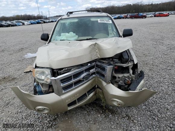 2010 Ford Escape XLT with VIN 1FMCU0D76AKA31358, listed as a Copart auction lot 49997695 with 0 mi miles and Salvage Title. Bid and sale history available at carsss.com. Image 5.