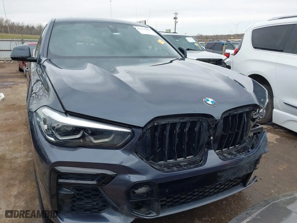 2022 BMW X6 xDrive40i with VIN 5UXCY6C08N9N30013, listed as a IAAI auction lot 41772245 with 23,198 mi miles. Bid and sale history available at carsss.com. Image 13.